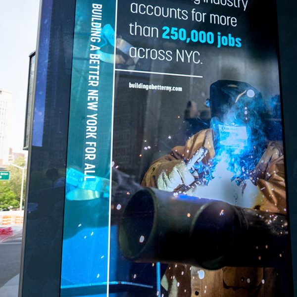 Out-of-home brand campaign for New York Building Congress